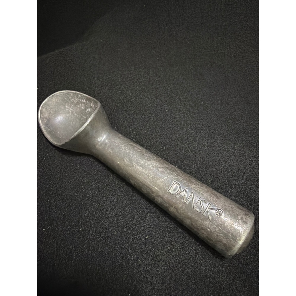 Dansk Vintage Cast Aluminum Ice Cream Scoop Heavy Duty Silver Tone MCM Kitchen